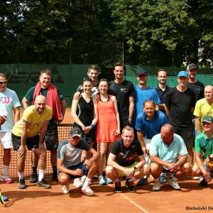 Uczestnicy turnieju Bielański Debel II